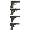 Image 2 : Four European Semi-Automatic Pistols -A) Nazi Proofed Cz "fnh" Code Model 27 with Holster