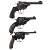 Image 2 : Three Double Action European Revolvers -A) Webley Mark VI Revolver