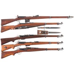 Five Swiss Straight Pull Military Rifles -A) Schmidt Rubin Model 1889 Rifle
