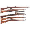 Image 1 : Five Swiss Straight Pull Military Rifles -A) Schmidt Rubin Model 1889 Rifle