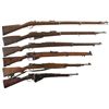 Image 1 : Five Military Bolt Action Rifles and One Carbine -A) Amberg Model 71 Rifle
