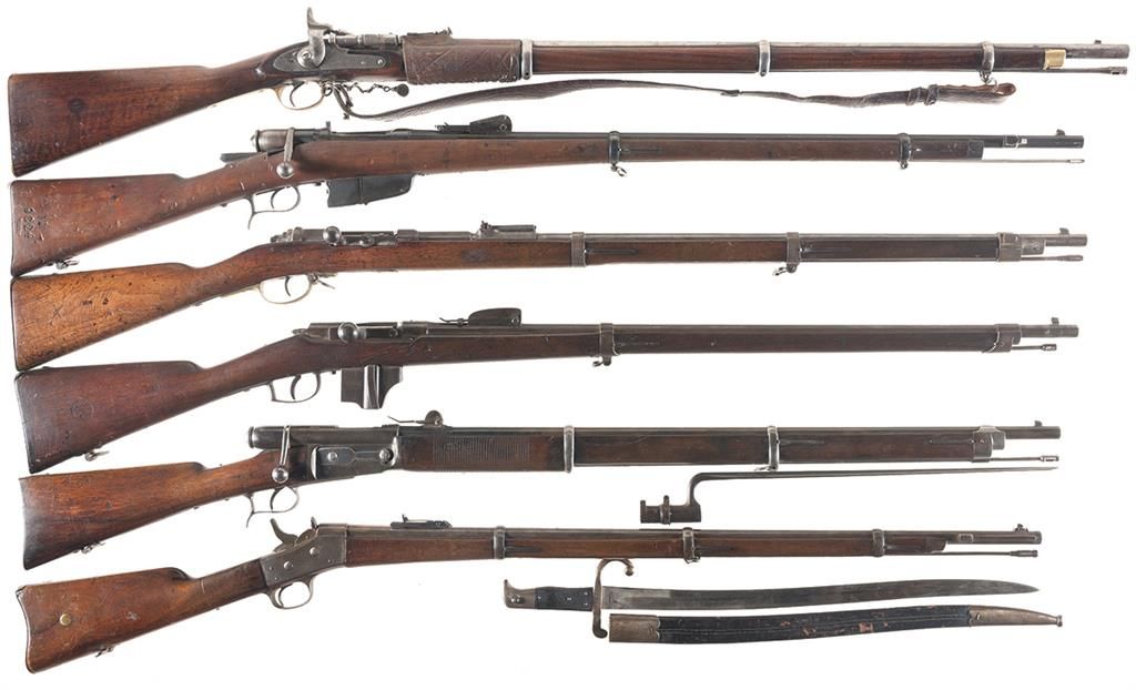 Six Military Rifles -A) Tower Snider Breech Loading Rifle