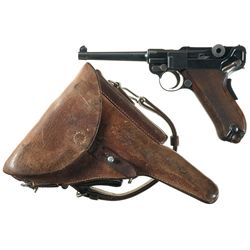 Swiss/Bern Model 1906/24 Luger Semi-Automatic Pistol with Holster