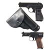 Image 1 : Two Semi-Automatic Pistols -A) CZ Model 27 Pistol with Nazi Proof and Holster