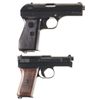 Image 2 : Two Semi-Automatic Pistols -A) CZ Model 27 Pistol with Nazi Proof and Holster
