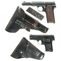 Collector's Lot of Two Nazi Proofed European Semi-Automatic Pistols with Holsters -A) Astra Model 60