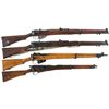 Image 1 : Four Enfield Bolt Action Rifles -A) BSA SMLE Mark II Rifle, 22 Caliber Conversion