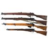 Image 2 : Four Enfield Bolt Action Rifles -A) BSA SMLE Mark II Rifle, 22 Caliber Conversion