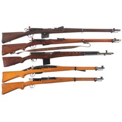 Five European Military Rifles -A) Swiss Model 1889 Straight Pull Rifle