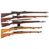 Image 1 : Five European Military Rifles -A) Swiss Model 1889 Straight Pull Rifle