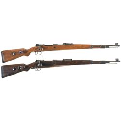 Two World War II 98k Bolt Action Rifles -A) Gustloff-Werke "bcd/4" Code Model 98 Rifle