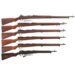 Six World War II Japanese Bolt Action Long Arms -A) Kokura Type 38 Rifle