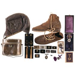 Grouping of World War II Japanese Military Style Items