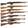 Image 1 : Seven Military Long Arms -A) Egyptian Hakim Semi-Automatic Rifle