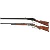 Image 2 : Two Uberti Lever Action Rifles -A) Uberti Model 1860 Iron Frame Henry Rifle