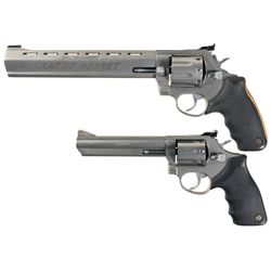 Two Taurus Double Action Revolvers -A) Taurus Model 22H Raging Hornet Revolver