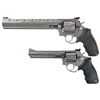 Image 1 : Two Taurus Double Action Revolvers -A) Taurus Model 22H Raging Hornet Revolver