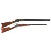 Image 1 : Two Uberti Rifles -A) Uberti Model 1860 Iron Frame Henry Lever Action Rifle