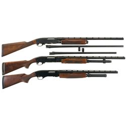 Collector's Lot of Three Slide Action Shotguns -A) 20 Gauge Remington Model 870 Wingmaster Shotgun w