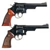 Image 2 : Two Smith & Wesson Double Action Revolvers -A) Smith & Wesson Model 29-3 Revolver with Holster
