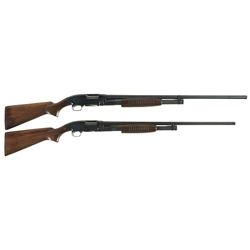 Two Winchester Model 12 Slide Action Shotguns -A) Winchester Model 12 Shotgun