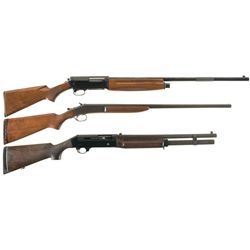 Three Shotguns -A) Winchester Model 1911 Semi-Automatic Shotgun