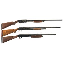 Three Slide Action Shotguns -A) Stevens Model 620 Shotgun