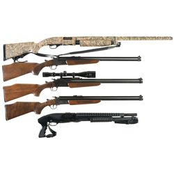 Five Long Guns -A) Winchester Model 1300 Slide Action Shotgun
