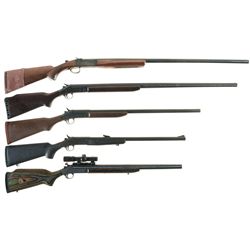 Collector's Lot of Five Single Shot Shotguns -A) Winchester Model 37A Shotgun