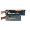 Image 1 : Collector's Lot of Two Boxed Browning Long Guns -A) Browning Model 42 Slide Action Shotgun