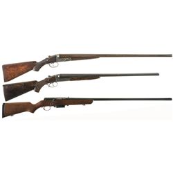 Three Shotguns -A) Parker Brothers VH Grade Side by Side Shotgun