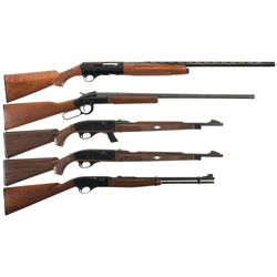 Five Long Guns -A) Franchi 48 AL Semi-Automatic Shotgun