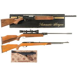 Two Long Guns and Two Air Guns -A) Browning Auto 5 Light Twelve Semi-Automatic Shotgun with Box