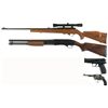 Image 2 : Four Firearms -A) Weatherby Mark XXII Semi-Automatic Rifle with Scope