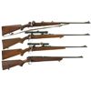 Image 1 : Four Bolt Action Rifles -A) Mauser Sporting Rifle