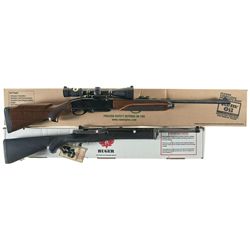 Two Boxed Semi-Automatic Rifles -A) Remington Model 750 Woodsmaster with Scope