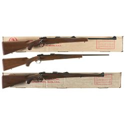 Collector's Lot of Three Ruger Model 77 Bolt Action Rifles -A) Ruger M77 Rifle with Box