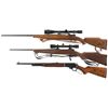 Image 2 : Three Sporting Rifles -A) Custom Mauser Bolt Action Rifle with Scope