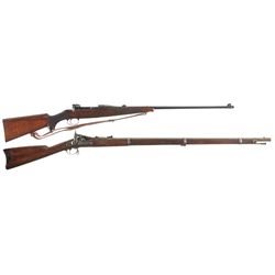 Two Rifles -A) Ross Model 1910 Straight Pull Sporter Rifle with Sling