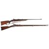 Image 1 : Two Rifles -A) Ross Model 1910 Straight Pull Sporter Rifle with Sling