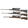 Image 2 : Three Scoped Bolt Action Rifles -A) Custom Mauser Rifle with Reloading Dies