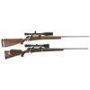 Image 1 : Collector's Lot of Two Custom Mauser Bolt Action Rifles with Scopes -A) Nazi Proofed Broad Creek Rif