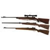 Image 2 : Three Bolt Action Rifles -A) Johnson Automatic Custom Mauser 98k Rifle with Scope