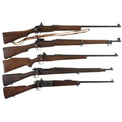 Five Bolt Action Rifles -A) U.S. Eddystone Model 1917 Rifle