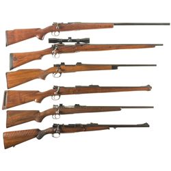 Six Custom Bolt Action Long Guns -A) Mauser Shotgun