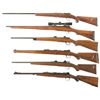 Image 2 : Six Custom Bolt Action Long Guns -A) Mauser Shotgun