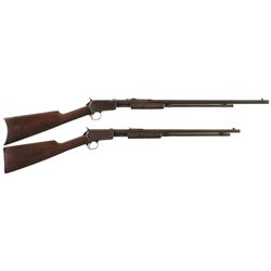 Collector's Lot of Two Winchester Slide Action Rifles -A) Winchester Model 1890 Slide Action Rifle
