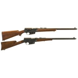 Collector's Lot of Two Remington Semi-Automatic Rifles -A) Remington Model 81 Woodsmaster Rifle