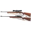 Image 2 : Two  Winchester Rifles -A) Winchester Model 100 Semi-Automatic Rifle with Scope