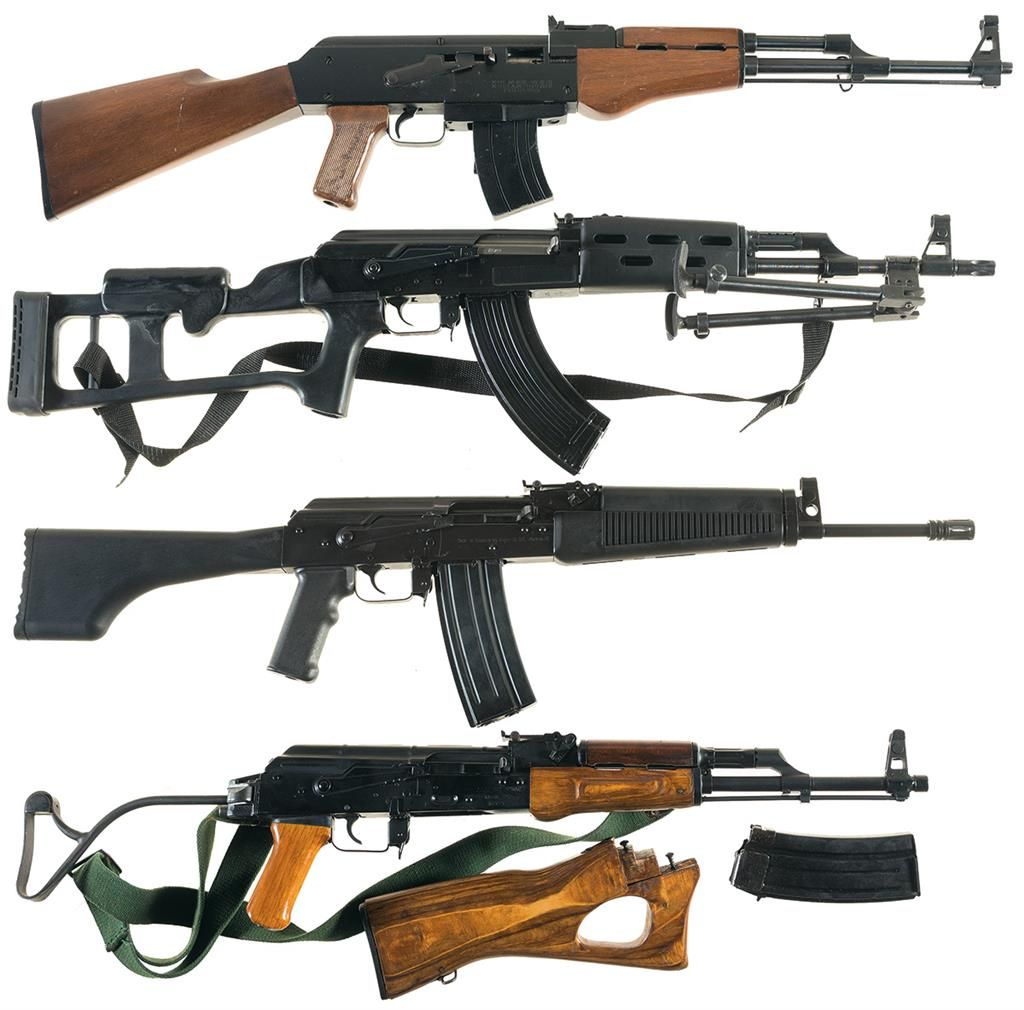 Four AK-47 Style Semi-Automatic Rifles -A) Arms Corp. of The ...